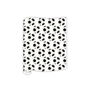 Handpainted Soccer Balls Paper Table Runner