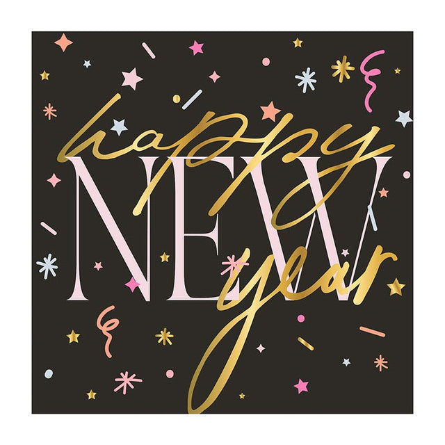 Cocktail Napkins: Happy New Year