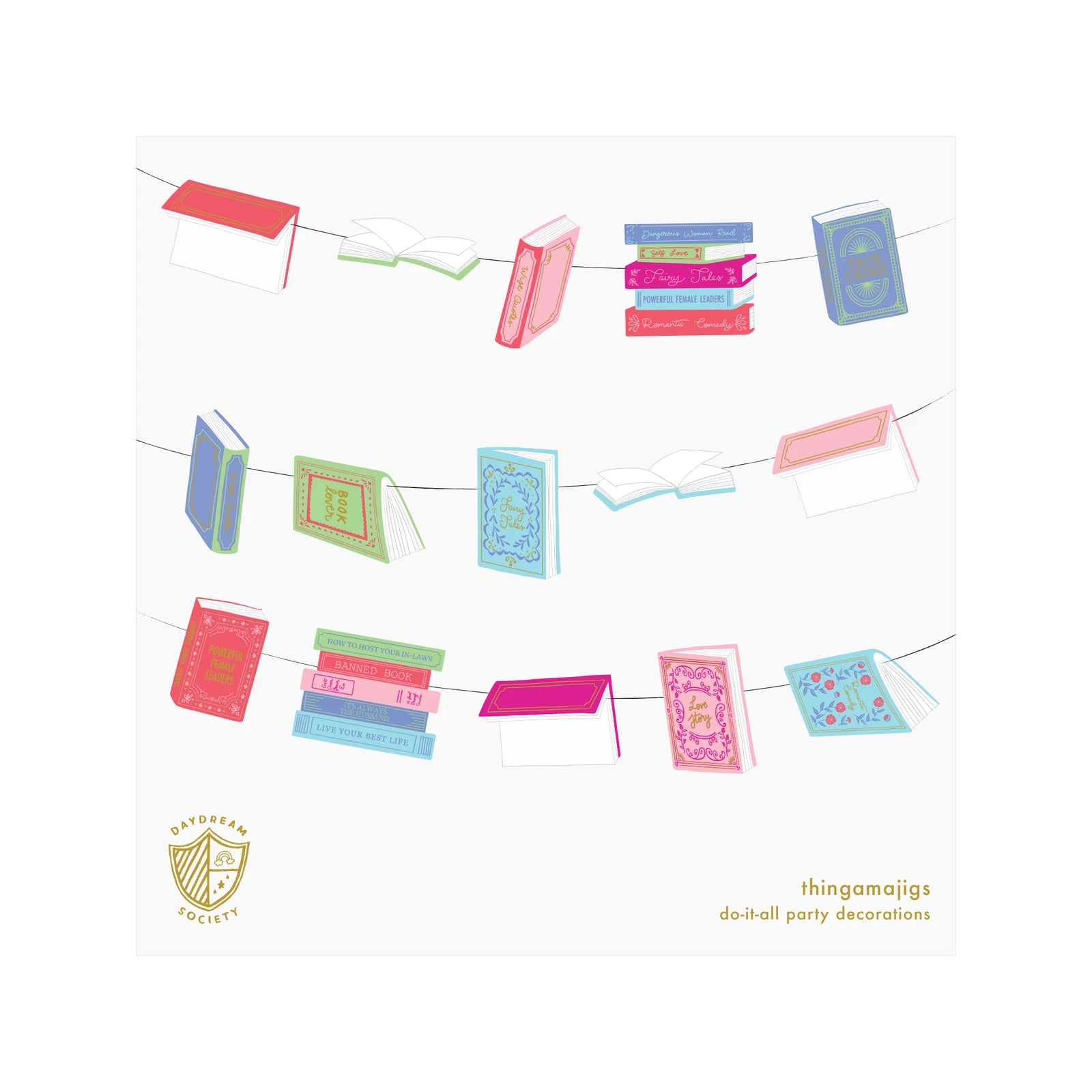 Book Club Thingamajigs Garland