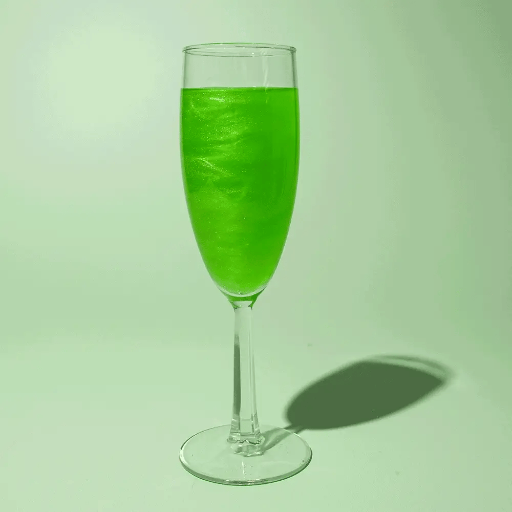 Green Cotton Candy Glitter Bombs