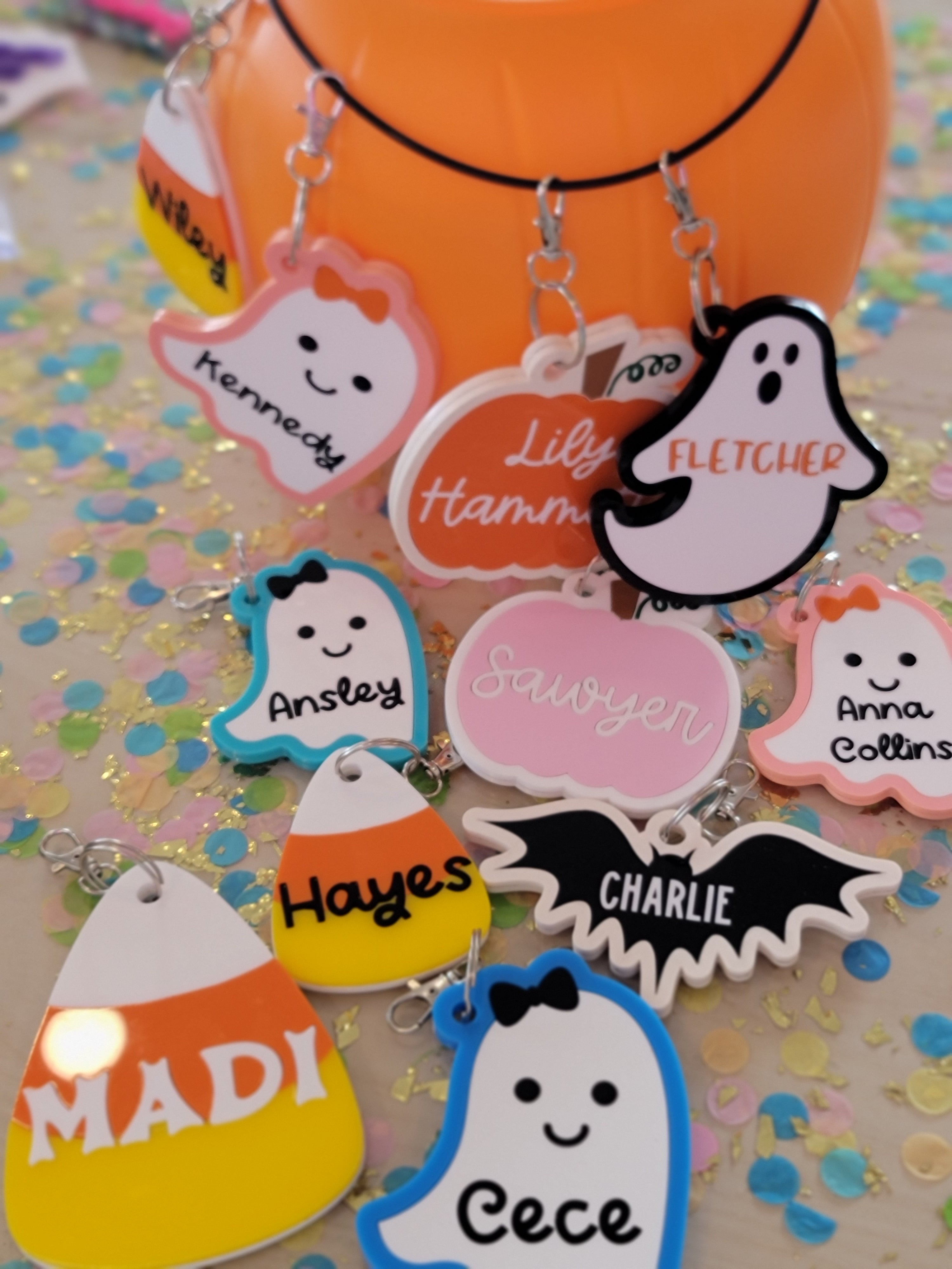 Custom Acrylic: Halloween Name Tags