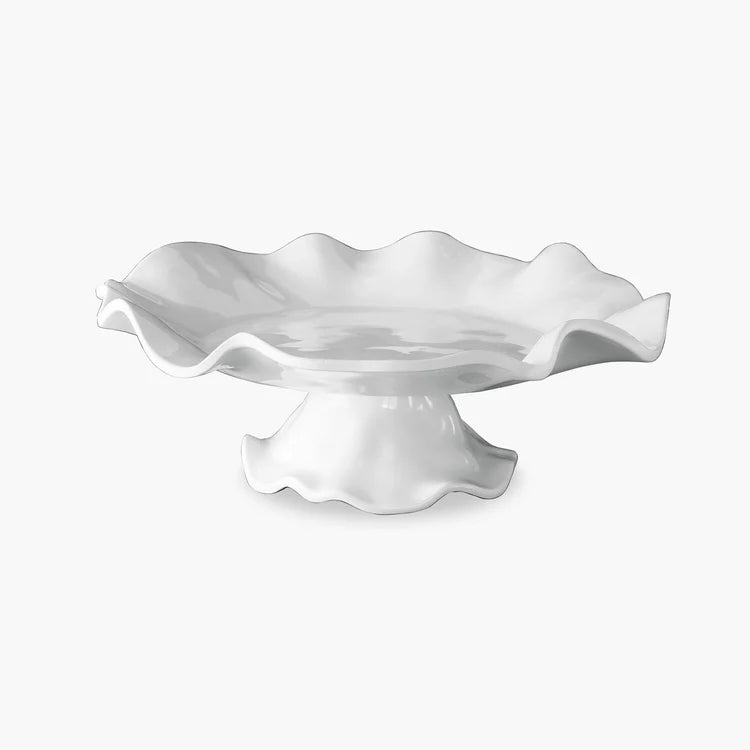 Vida Havana Pedestal Cake Plate in White