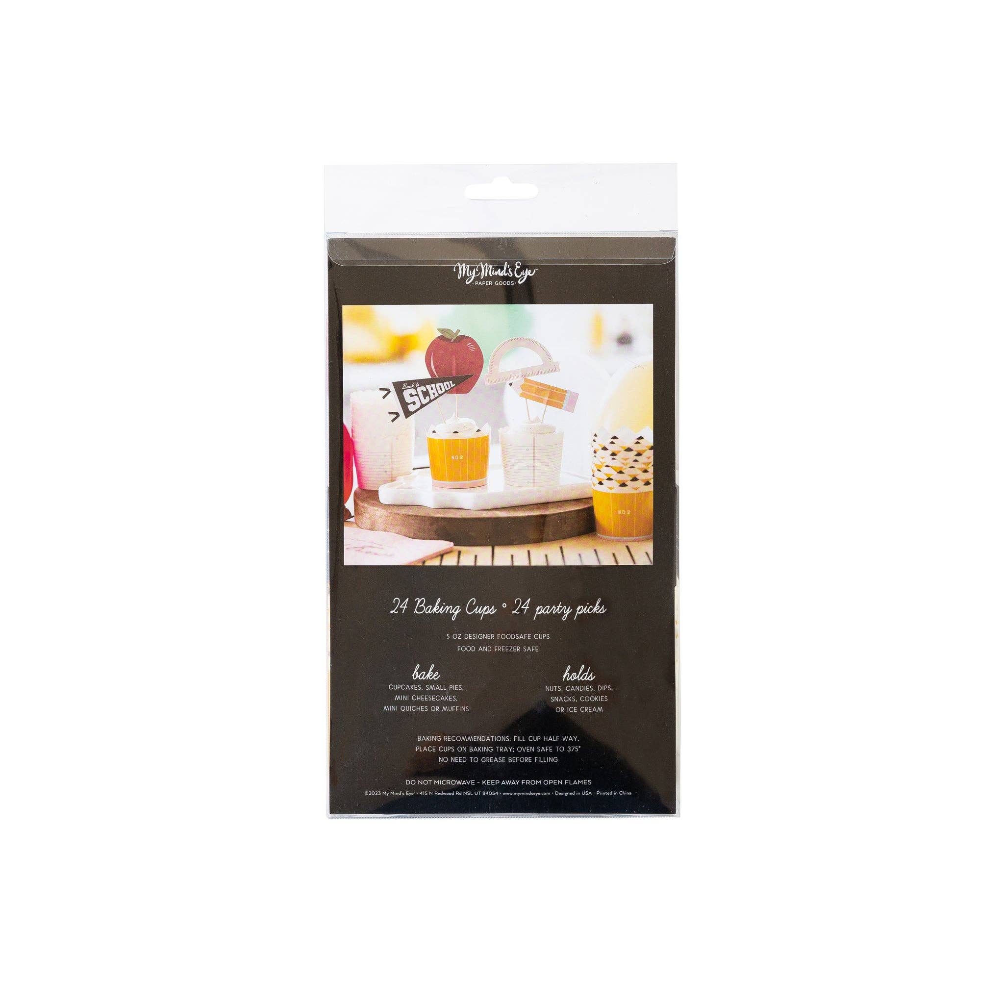 Back-to-School Baking Cup Set