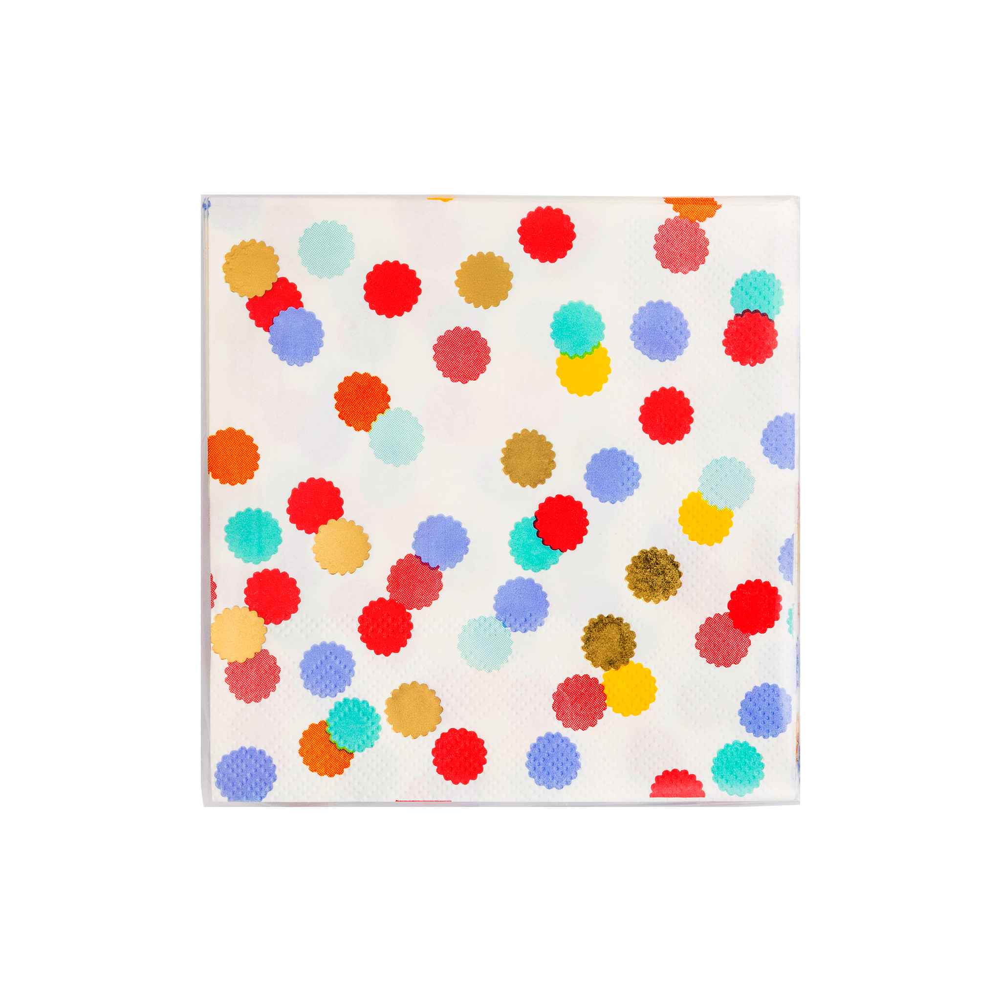 Primary Confetti Paper Cocktail Napkins