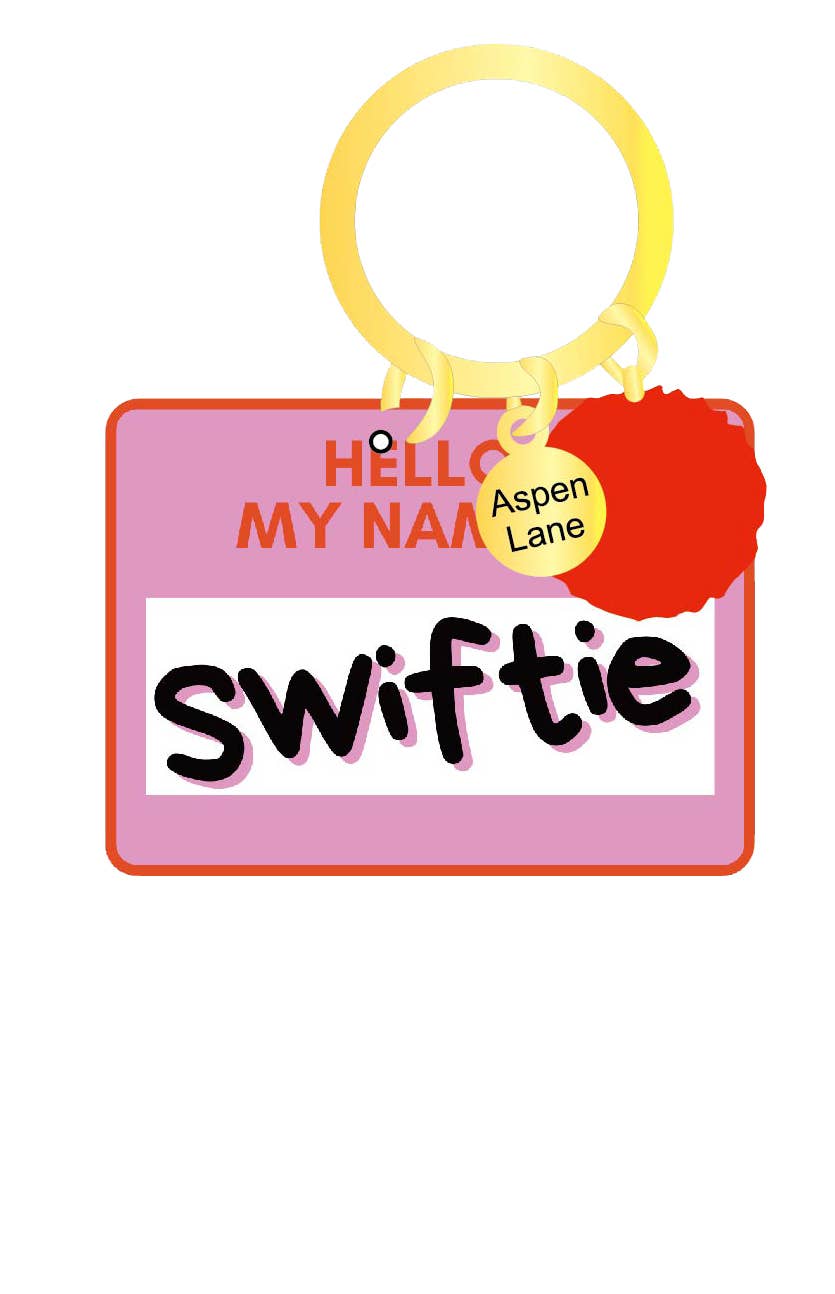 Taylor Swift Keychain and Backpack Charm w/ Pom: Purple Body Suit