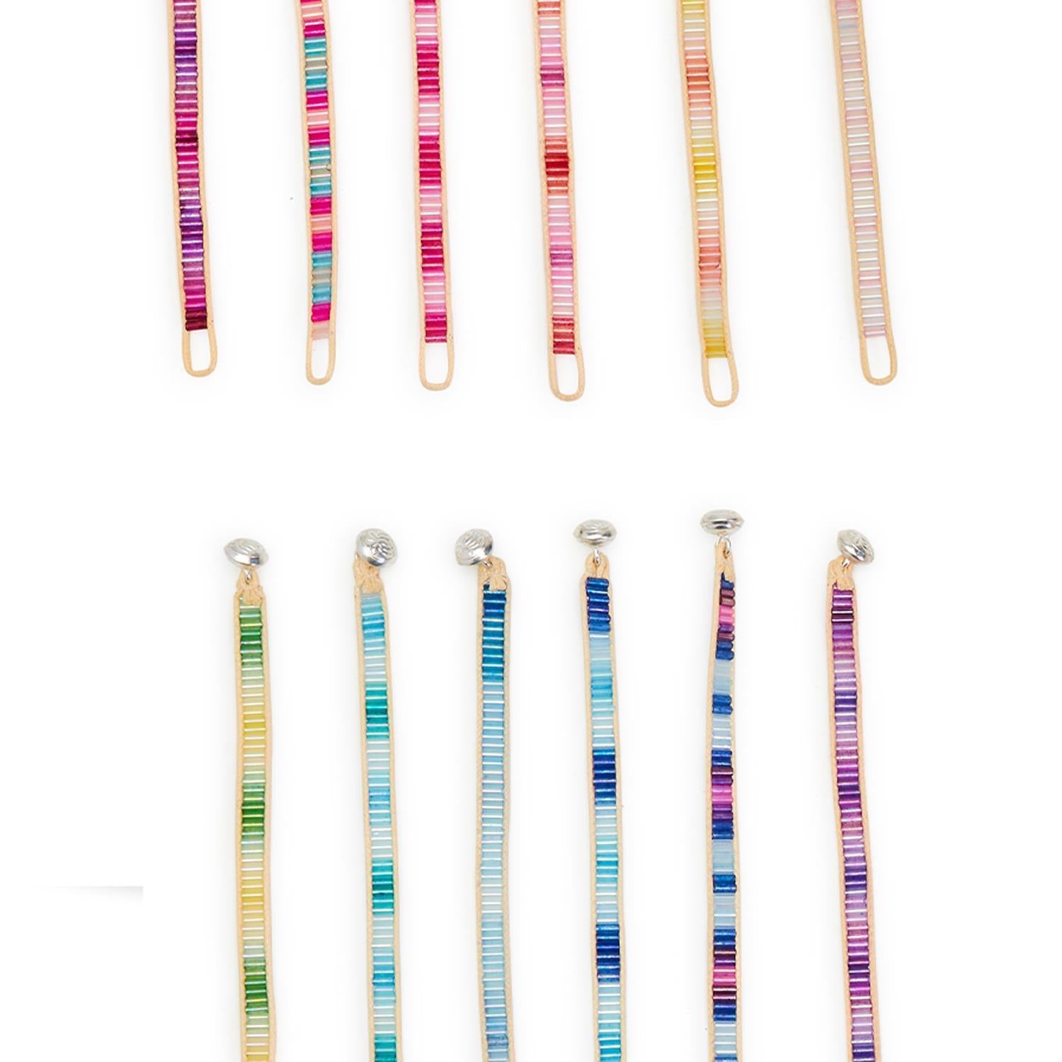 Color Bar Bead Bracelets: Ombre (Multiple Colors Available)