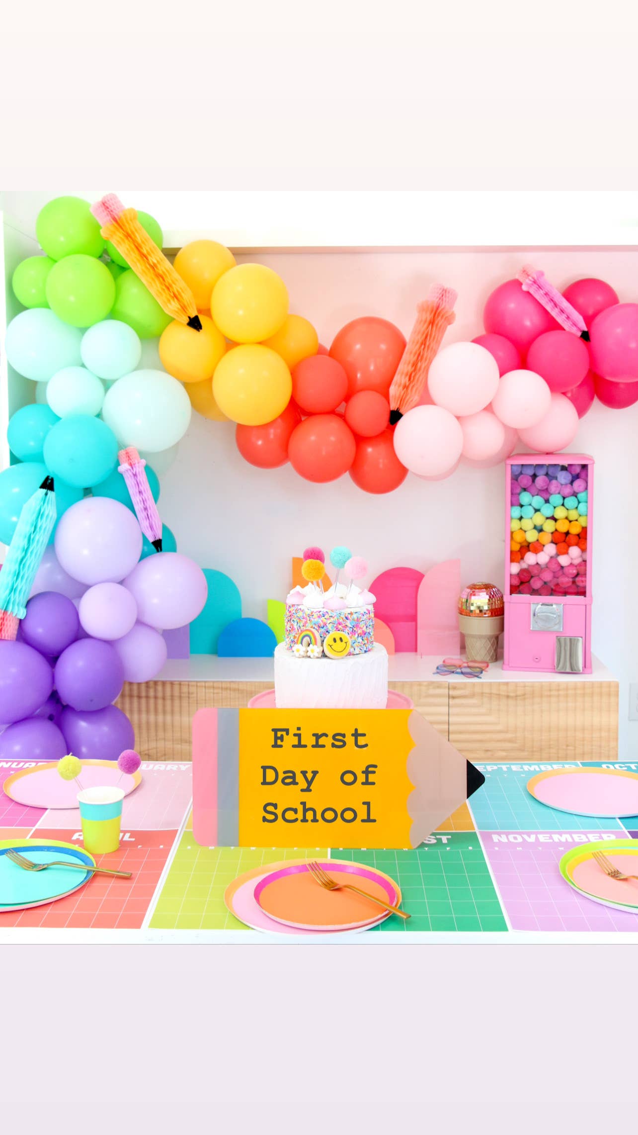 Honeycomb Rainbow Pencil Set