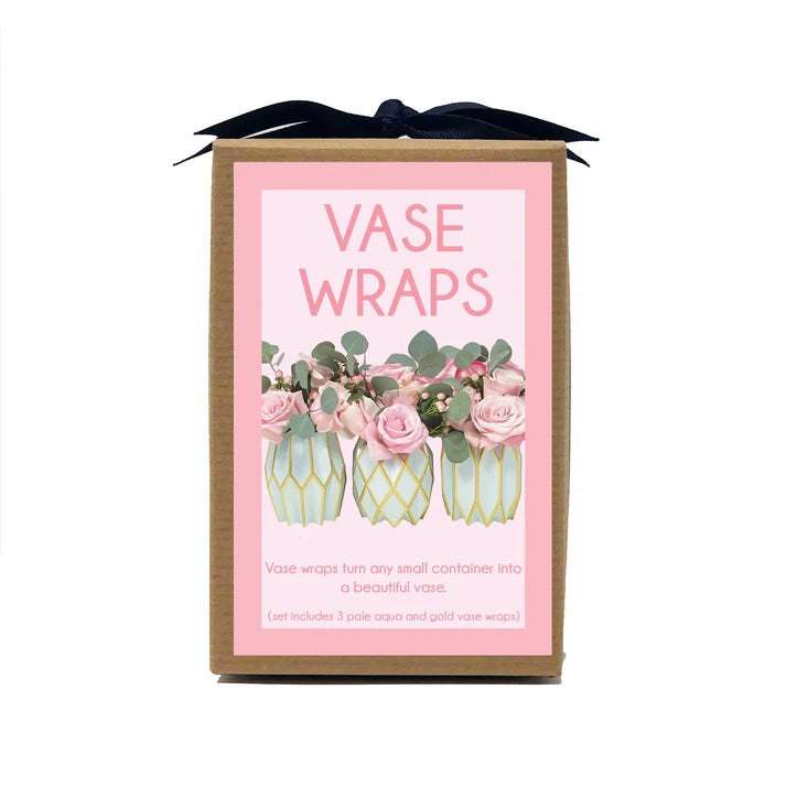 Tiffany Blue Paper Vase Wraps