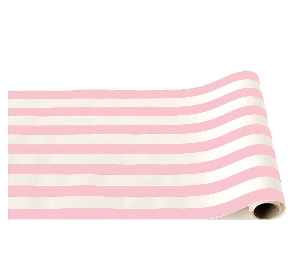Petal Pink Signature Cabana Stripe Table Runner