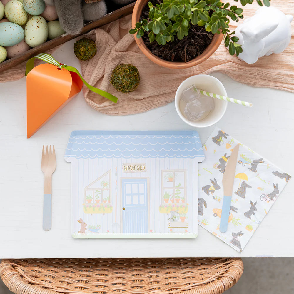 Bunnies in the Garden Large Napkins