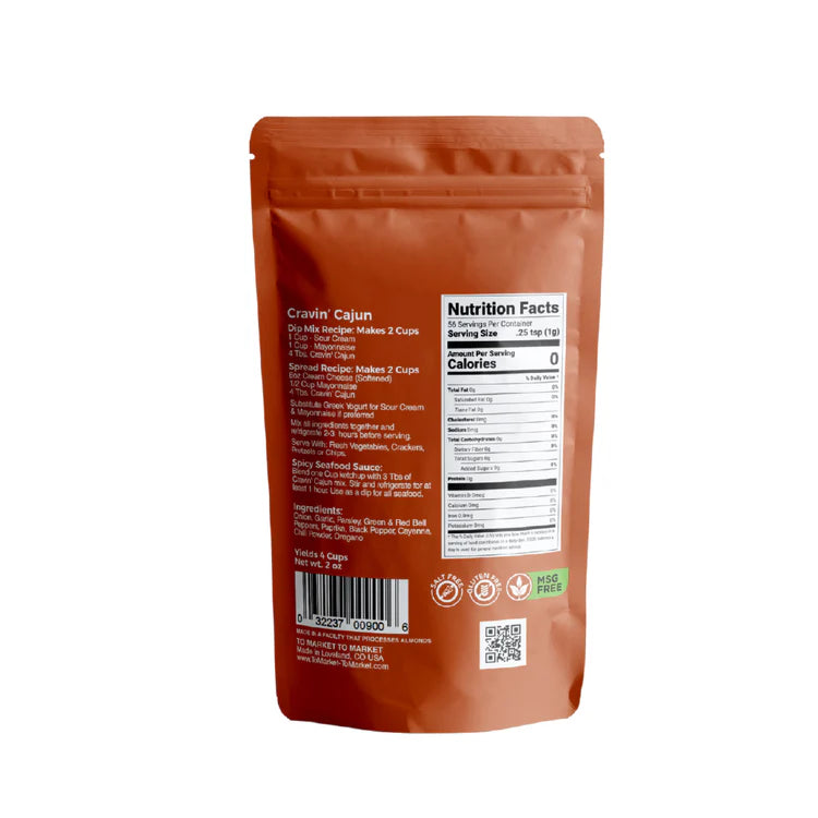 Cravin' Cajun Gourmet Dip Mix