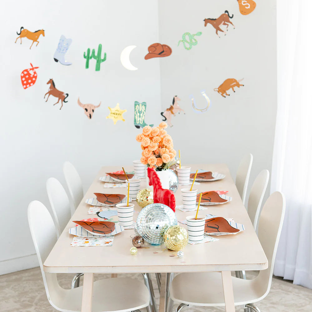 Yeehaw Large Cowboy Hat Plates