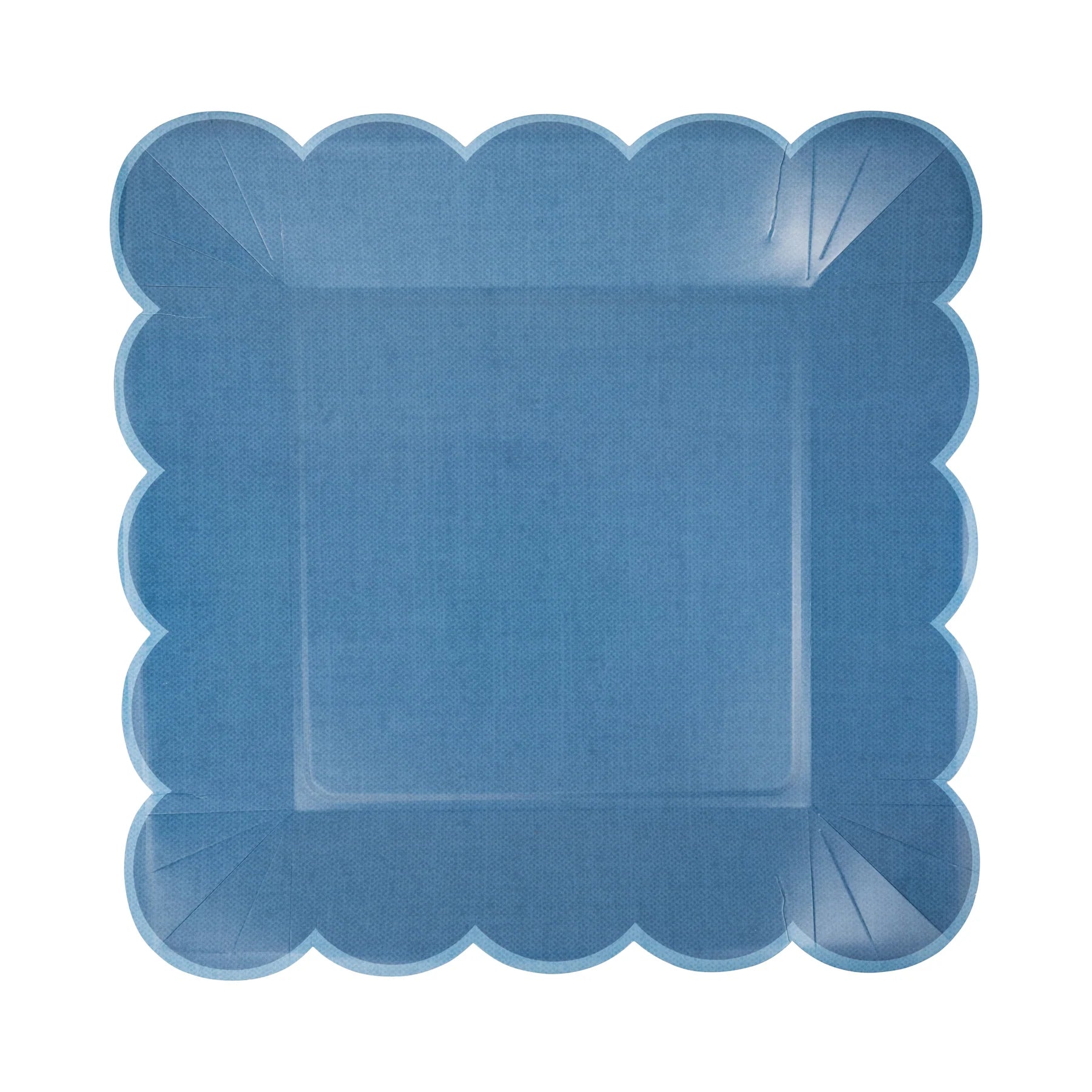 Hamptons Blue Large Scallop 11" Paper Plate