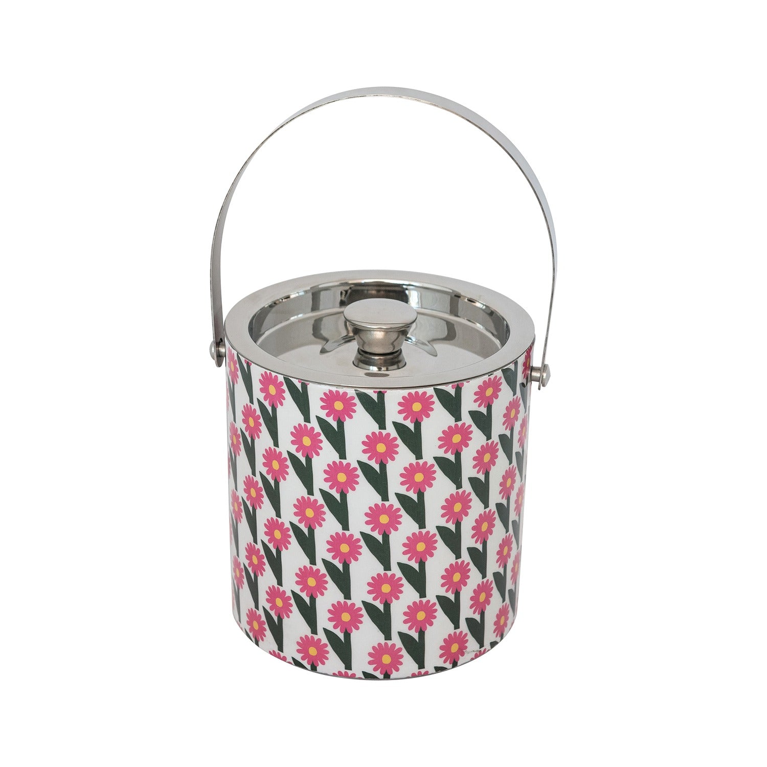 Enameled Stainless Steel Ice Bucket with Lid