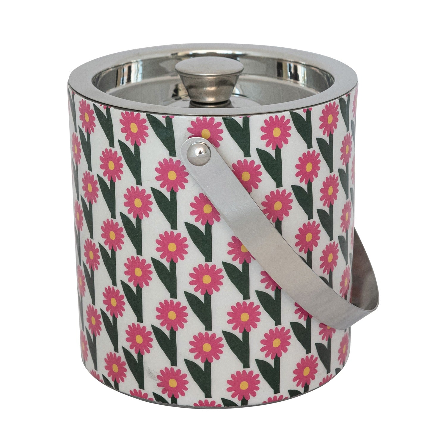 Enameled Stainless Steel Ice Bucket with Lid