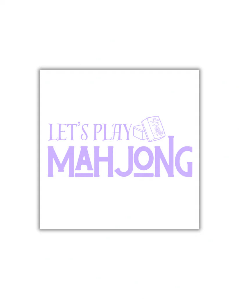 Let's Play Mahjong Cocktail Napkins