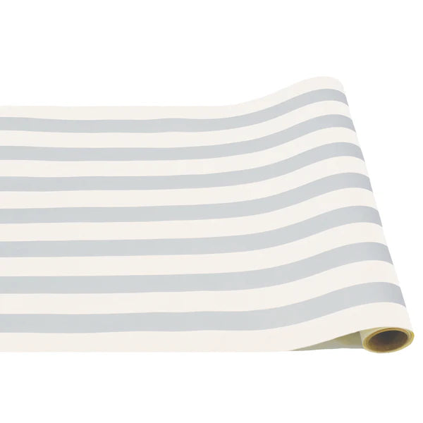 Paper Table Runner: Silver Classic Stripe