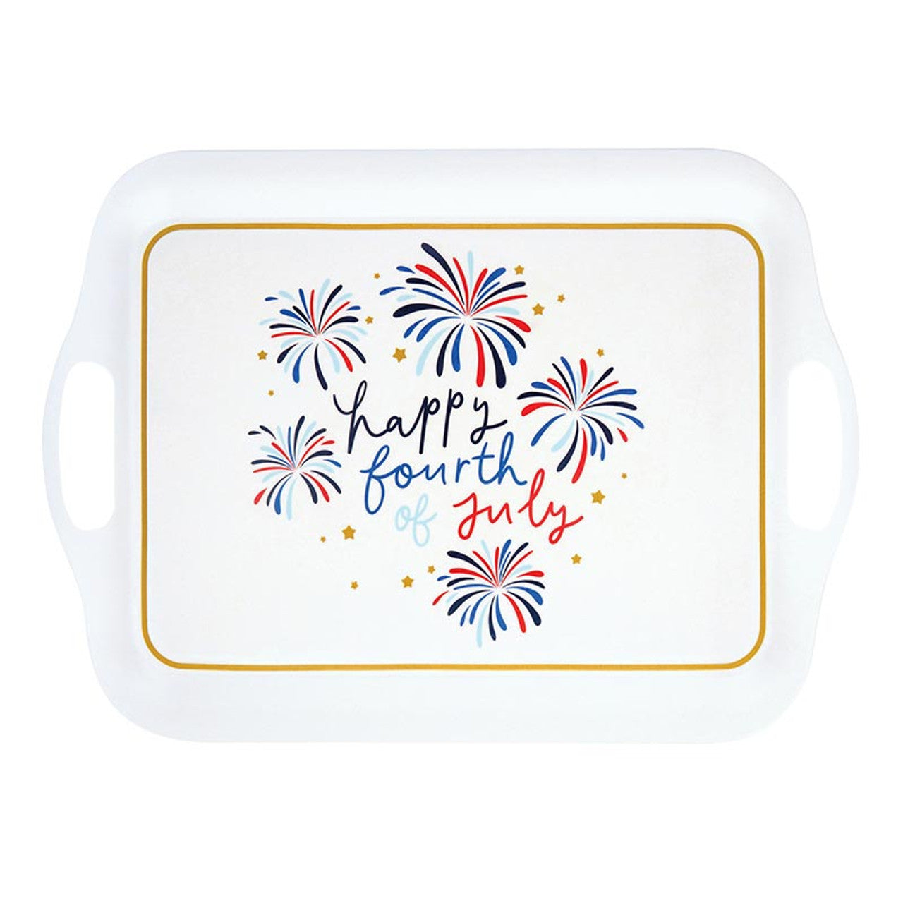 Fourth of July Reusable Bamboo Tray