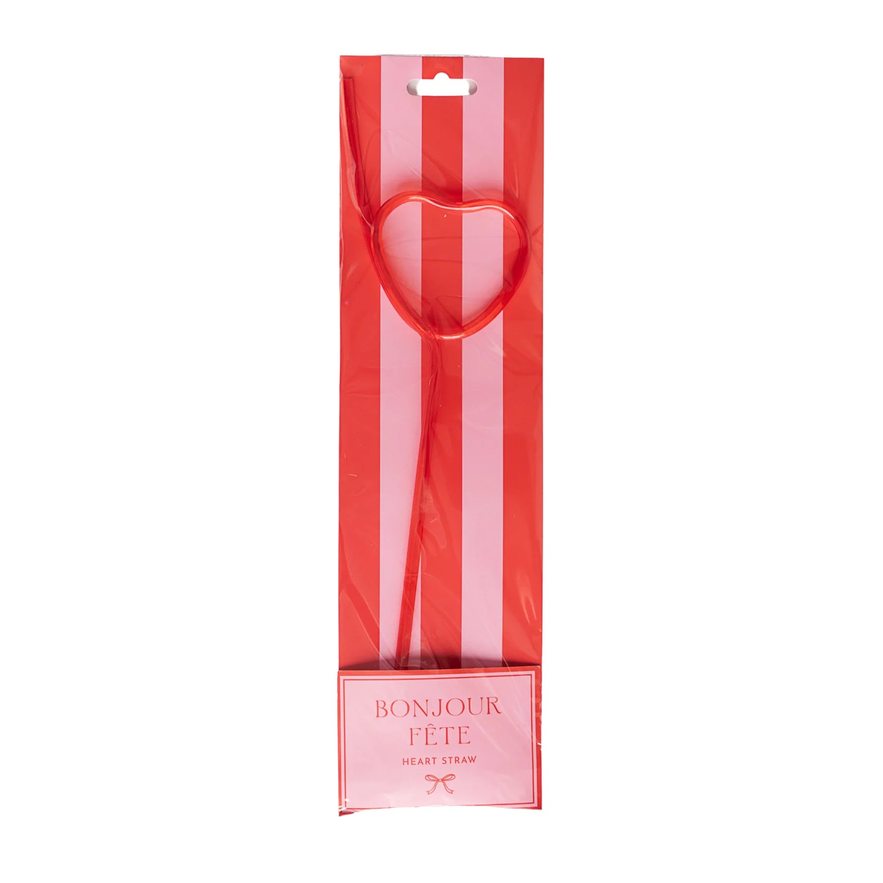 Red Heart Valentine's Day Party Straws