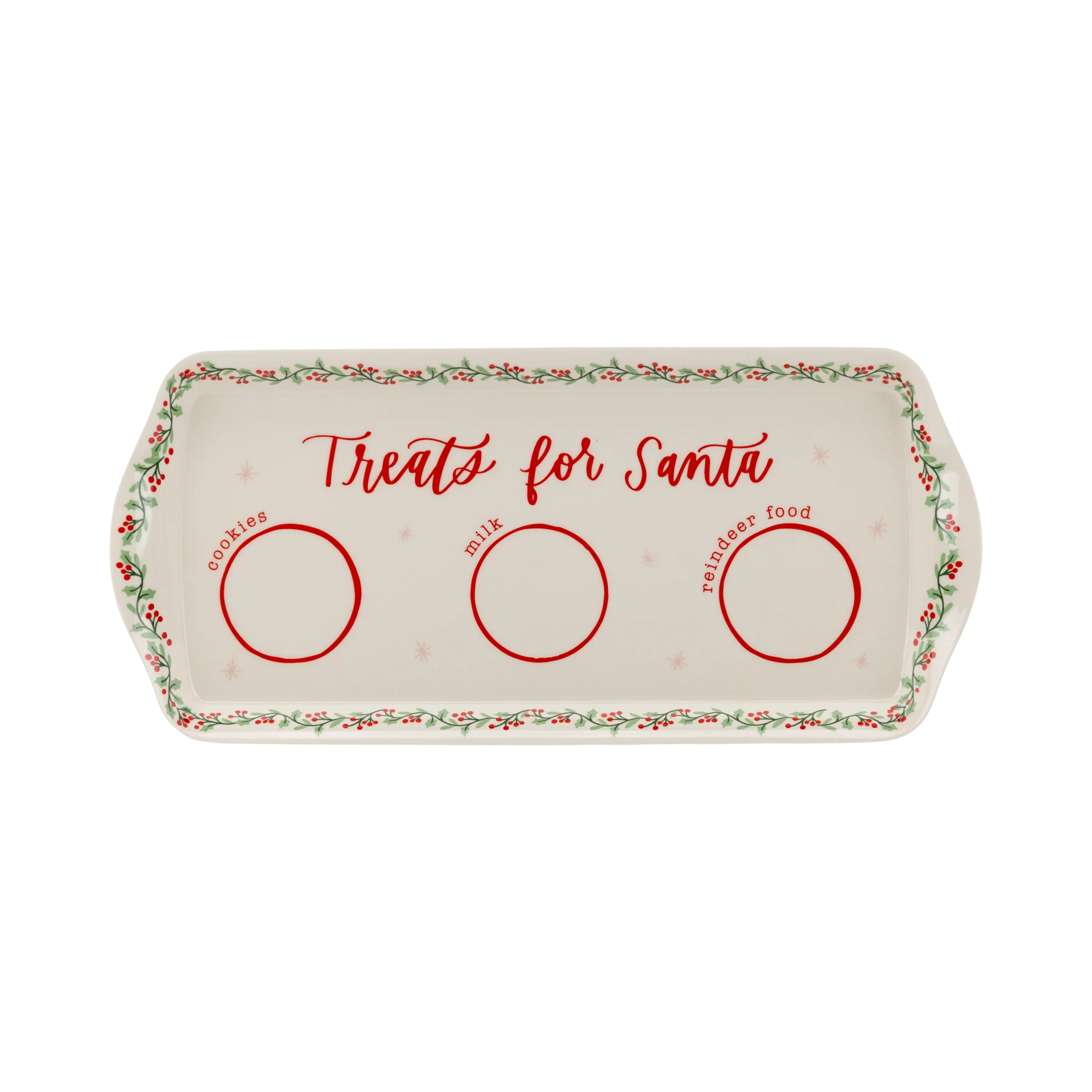 Treats for Santa Bamboo Cookie Tray