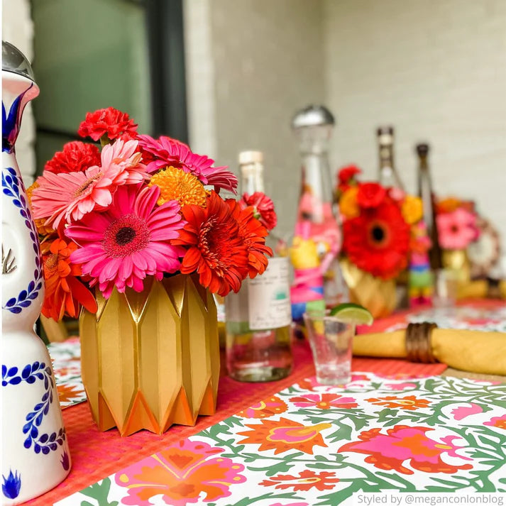 Gold Paper Vase Wraps