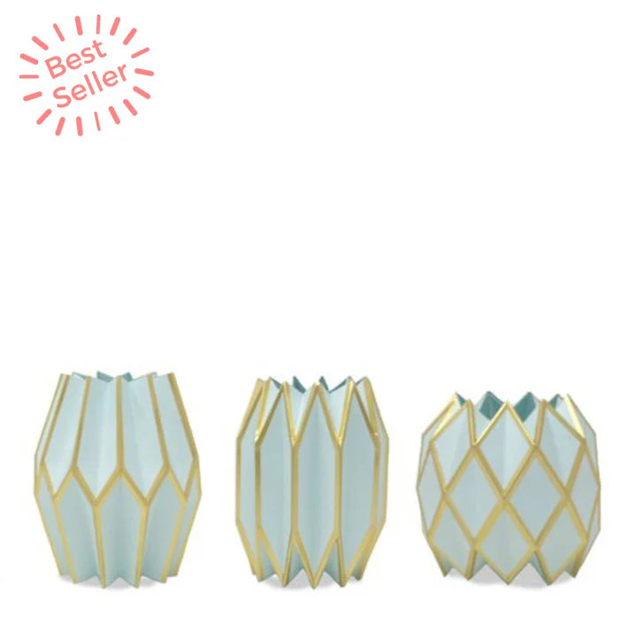 Tiffany Blue Paper Vase Wraps
