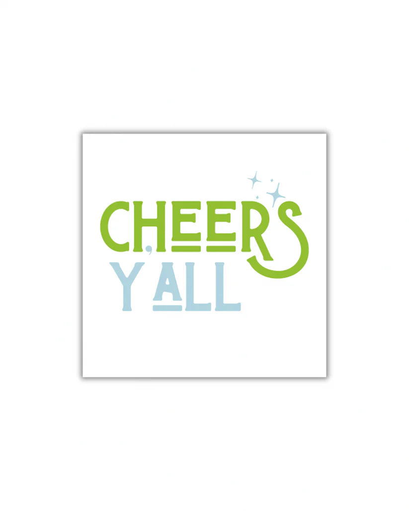 Cheers Y'all Cocktail Napkins