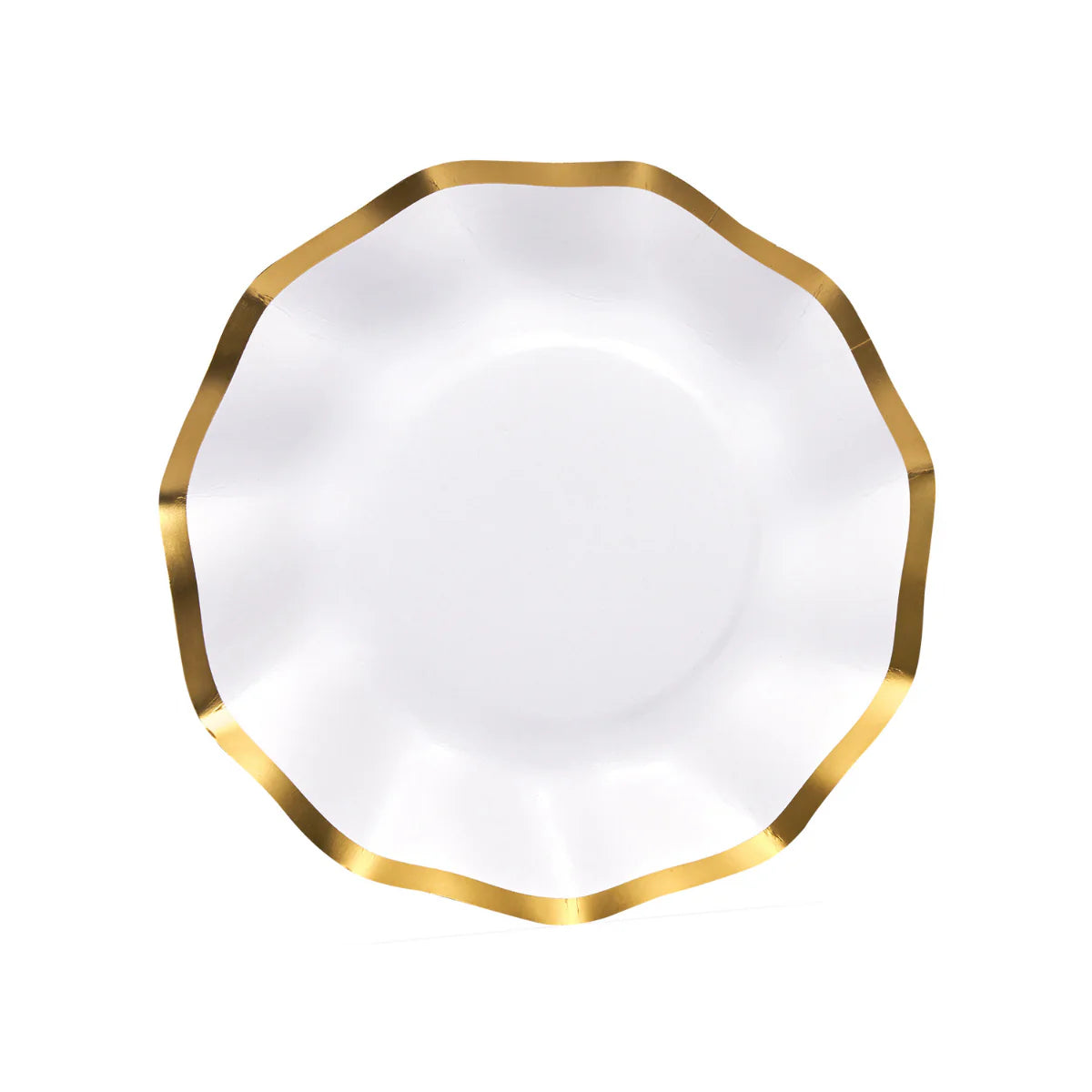 Everyday White Wavy Appetizer/Dessert Bowls