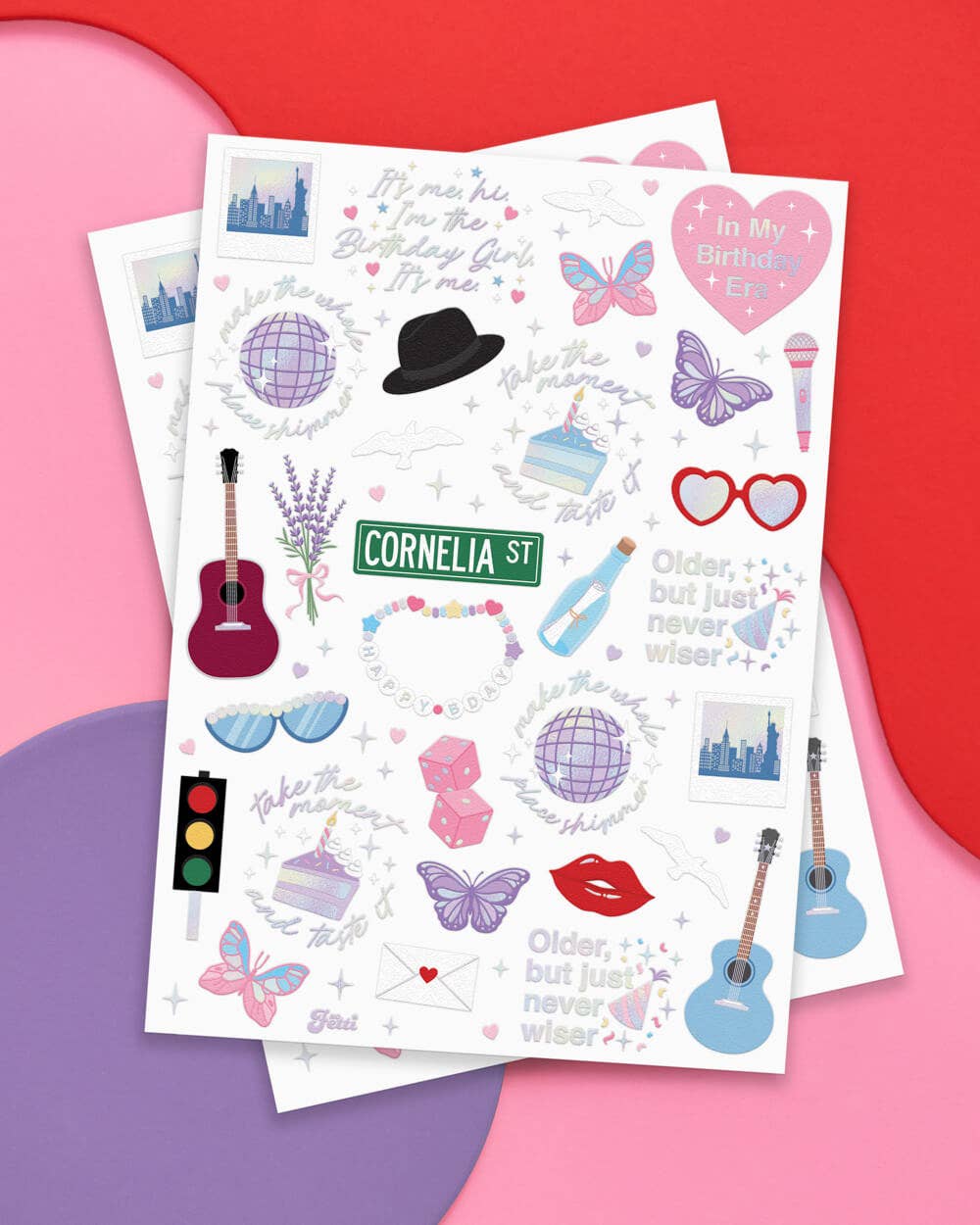 Taylor Swift Birthday Era Temporary Tattoos