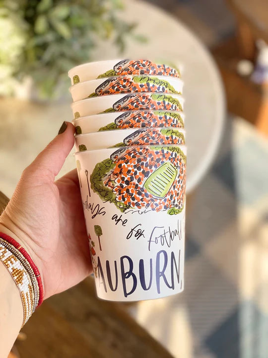 Auburn  Reusable Party Cups (Set of 6)