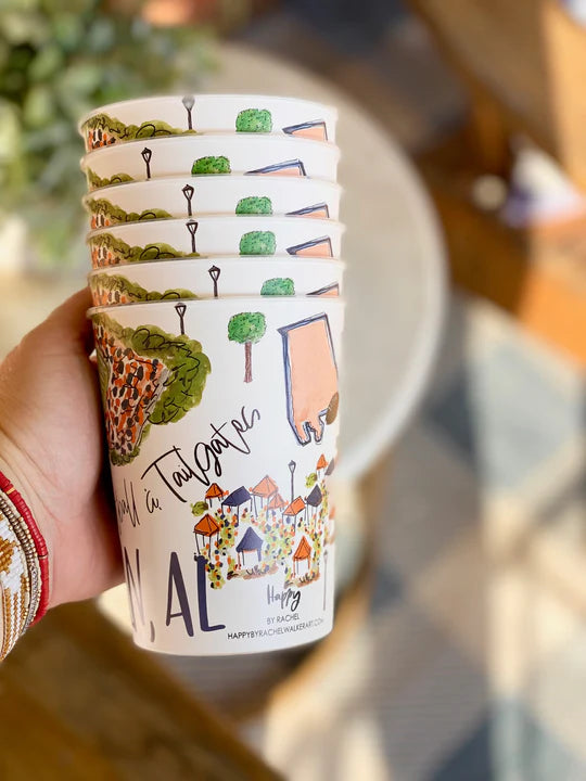 Auburn  Reusable Party Cups (Set of 6)