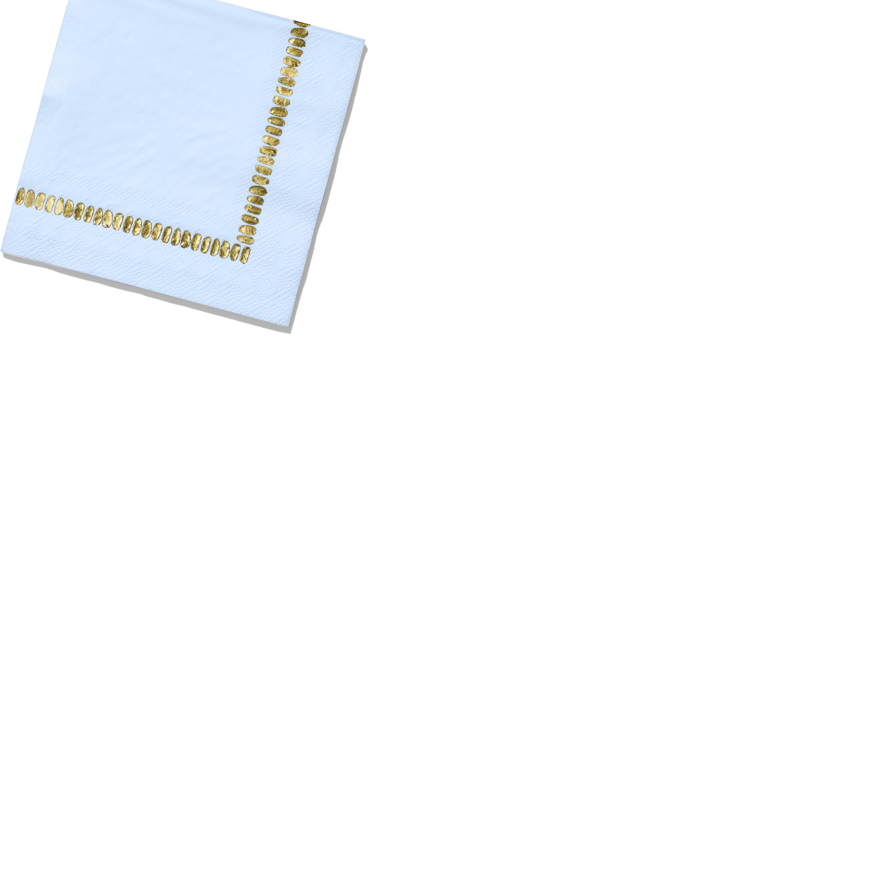 Cocktail Napkins: Pale Blue Brushstroke