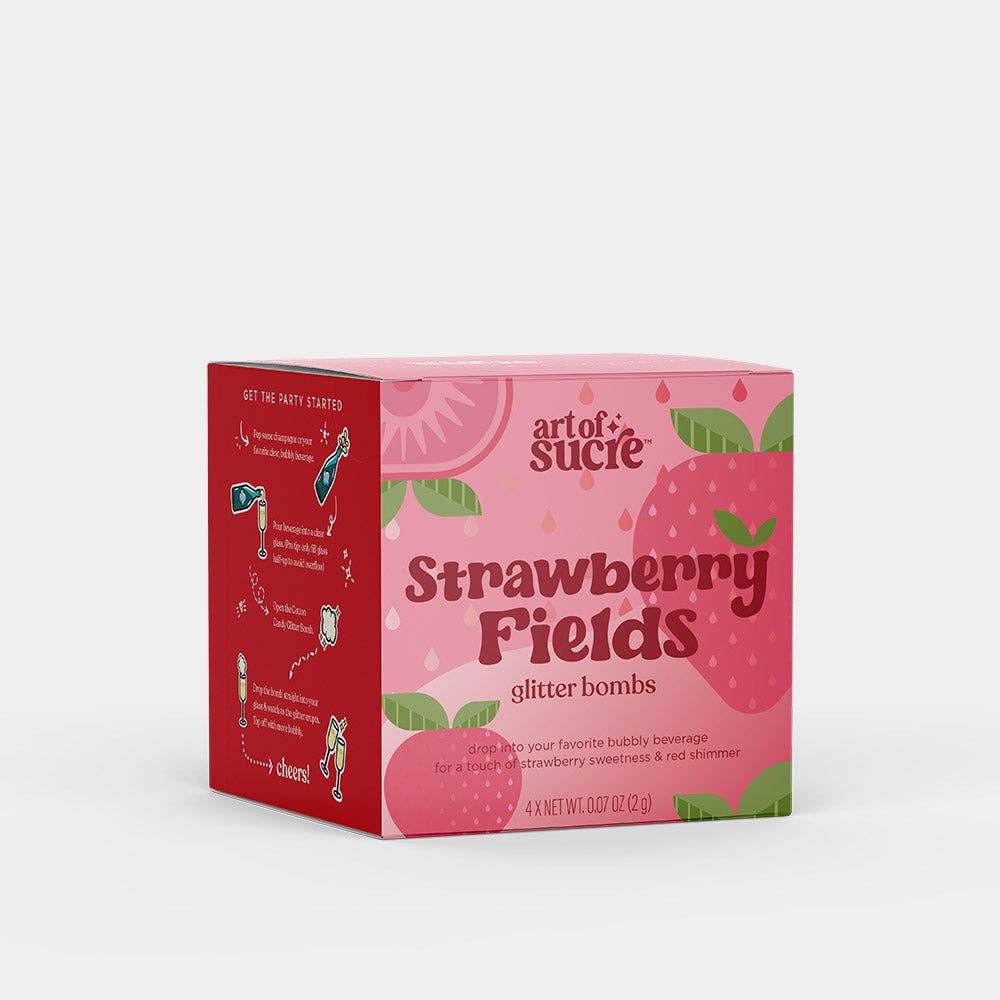 Strawberry Fields Flavored Glitter Bombs