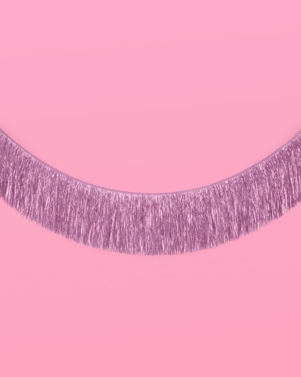 Lavender Tinsel Fringe Garland