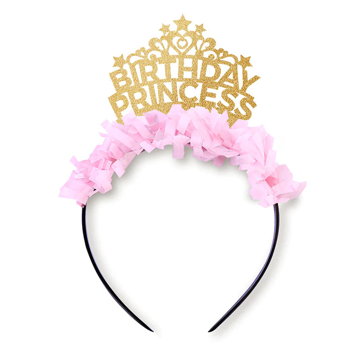Birthday Princess Party Headband: Gold/Light Pink