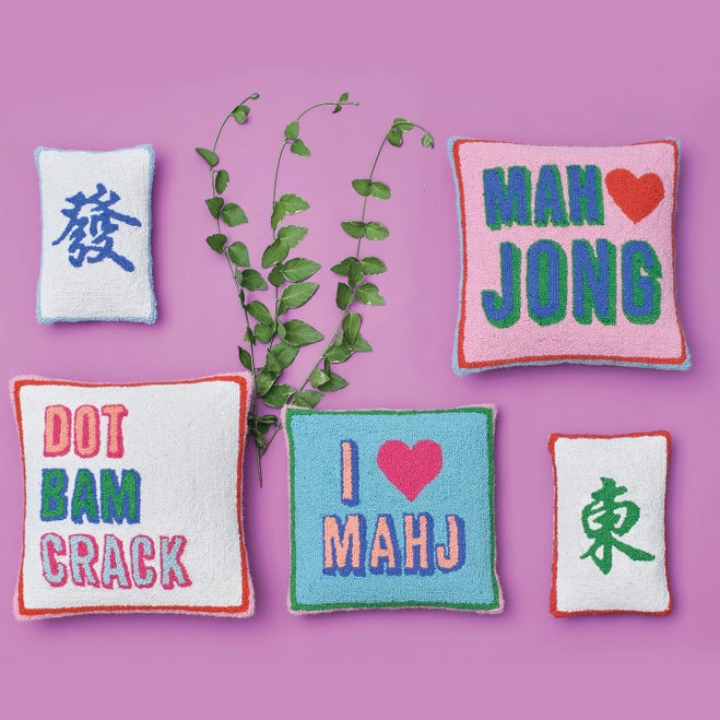 I Love Mahj Hook Pillow