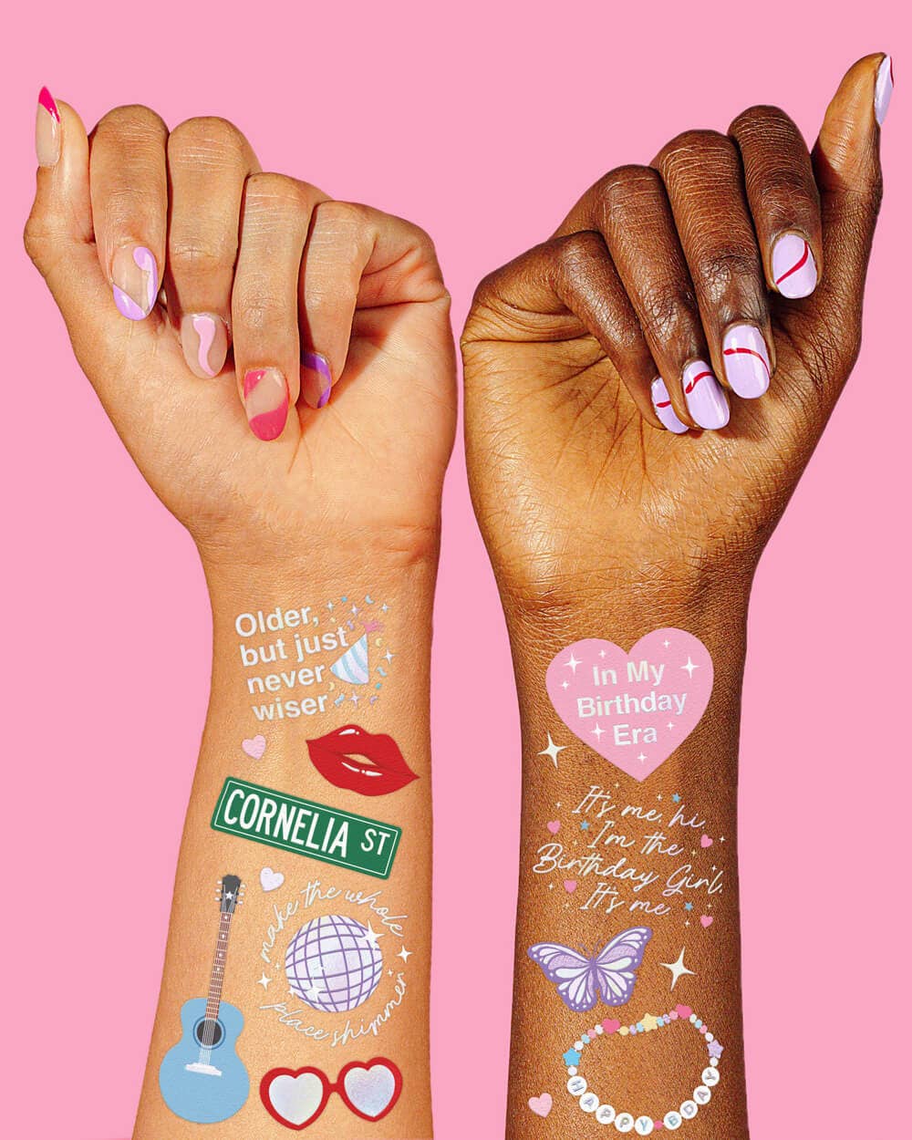 Taylor Swift Birthday Era Temporary Tattoos