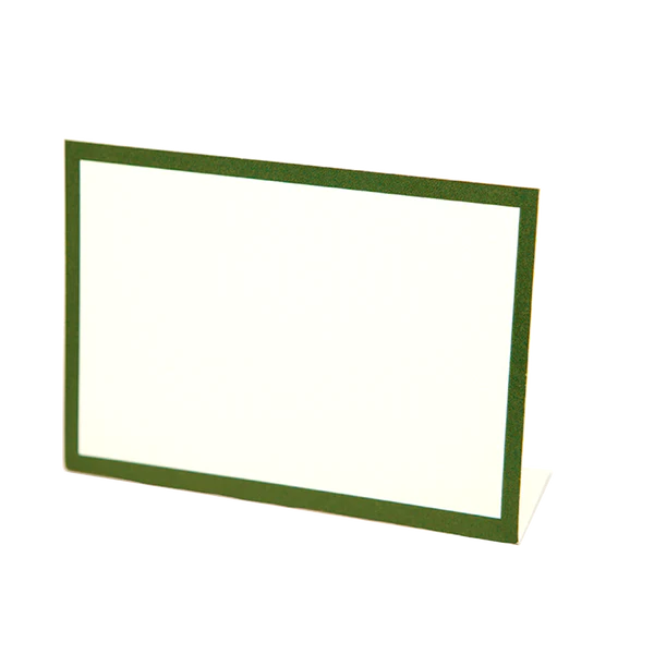 Dark Green Frame Place Cards