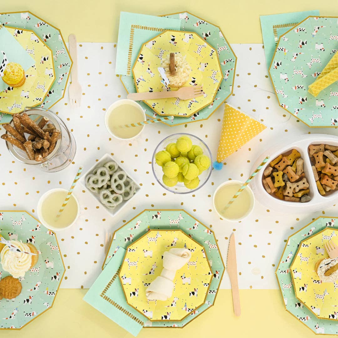 Cocktail Napkins: Mint Brushstroke