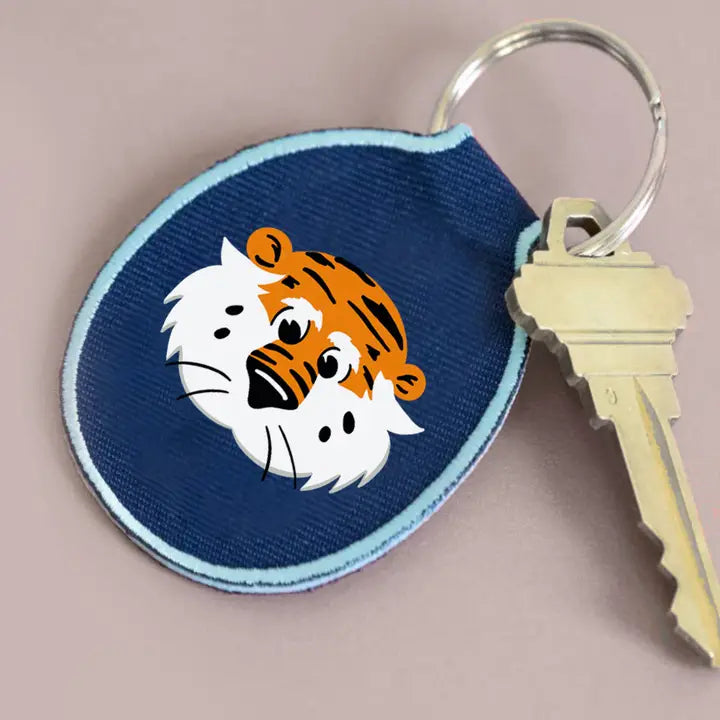 Auburn University Aubie Embroidered Keychain