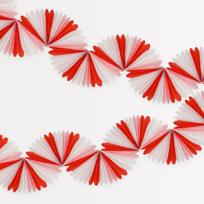 Honeycomb Garland: Candy Cane Stripe