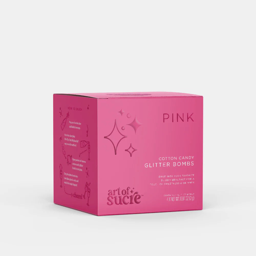 Pink Cotton Candy Glitter Bombs