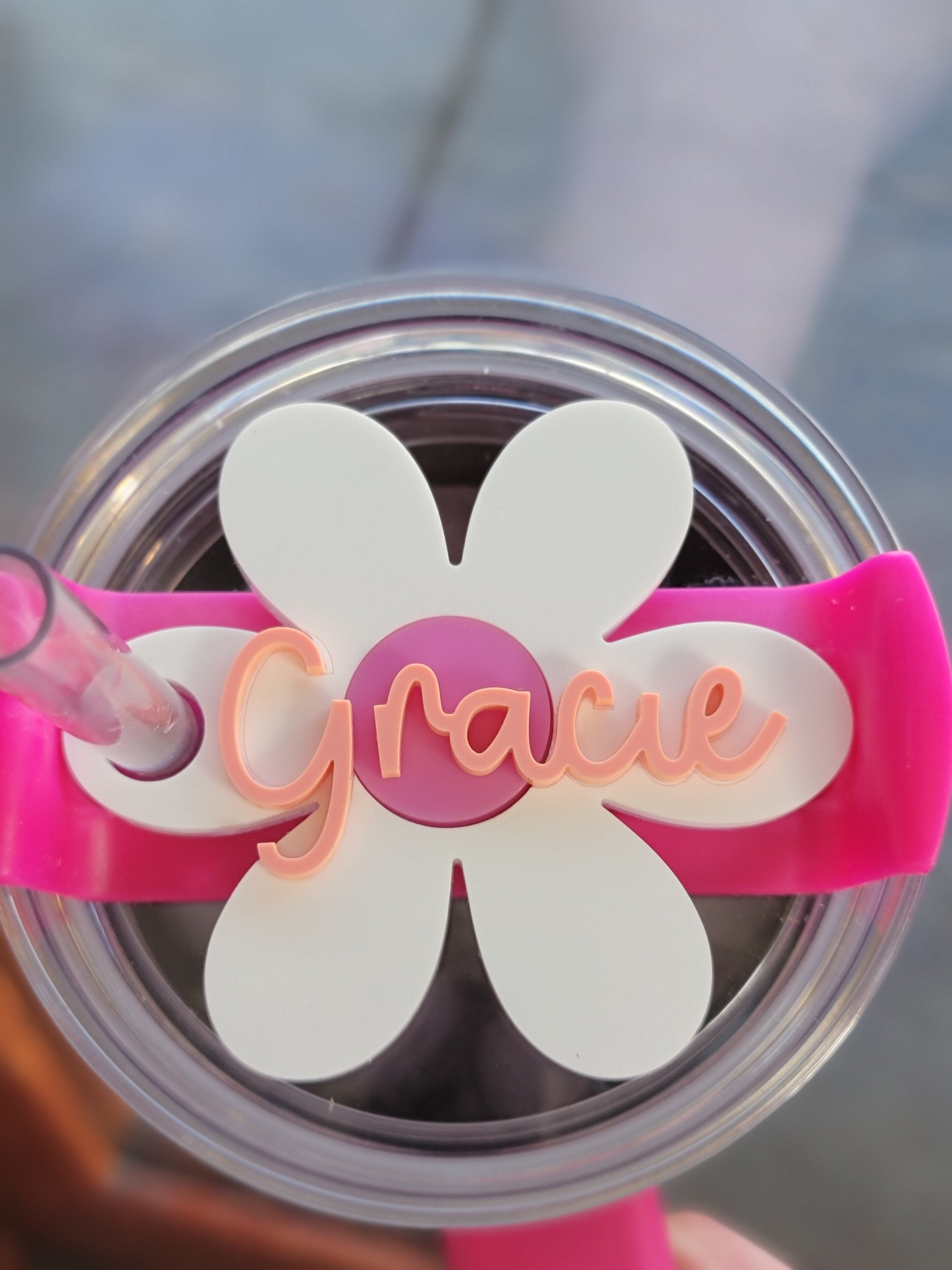 Custom Acrylic Daisy Stanley Topper
