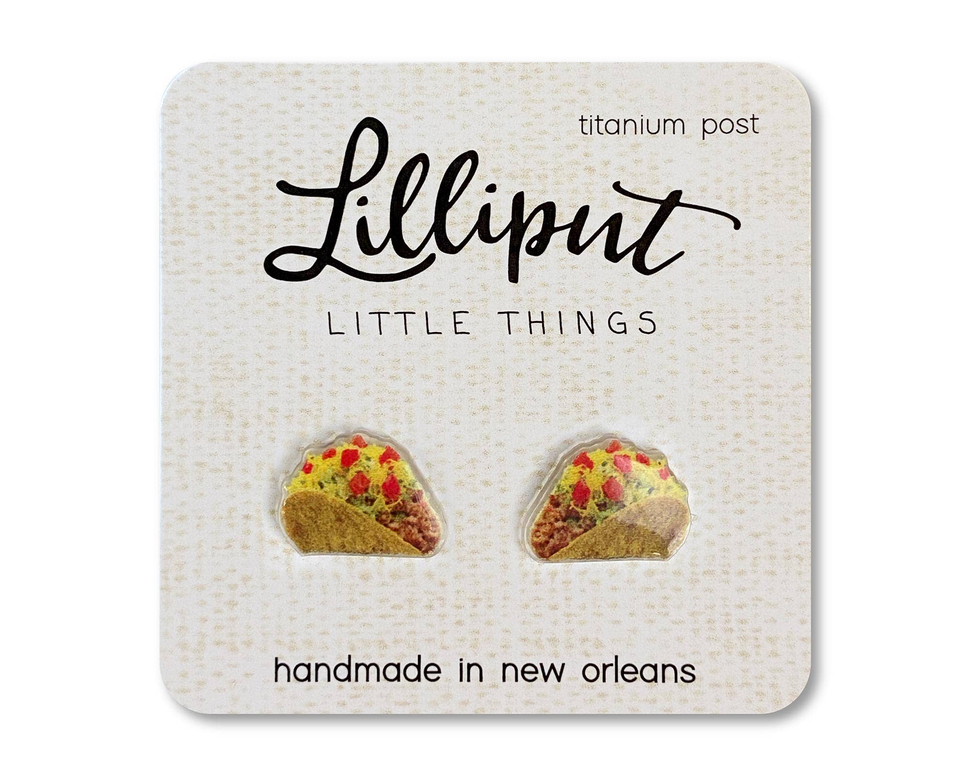 Hypoallergenic Earrings: Taco