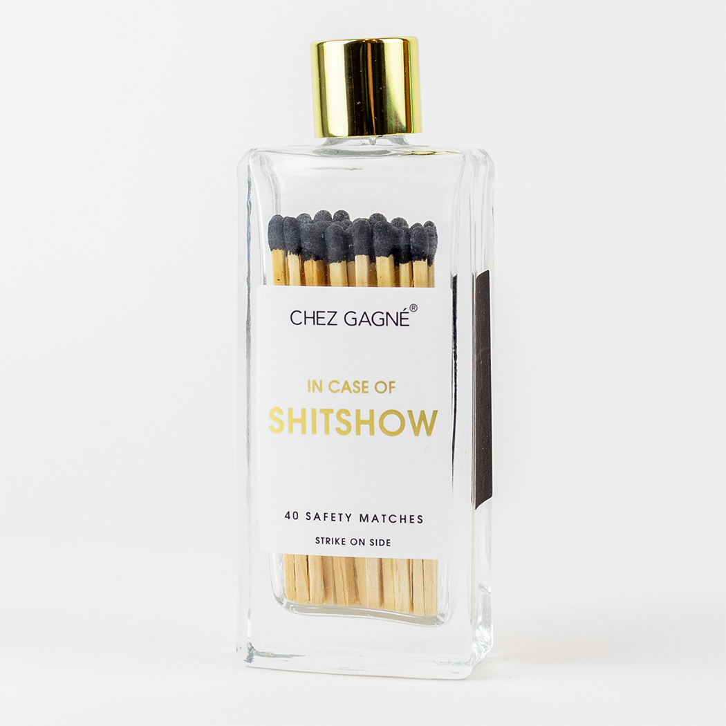 Glass Bottle Matches: In Case of Shitshow