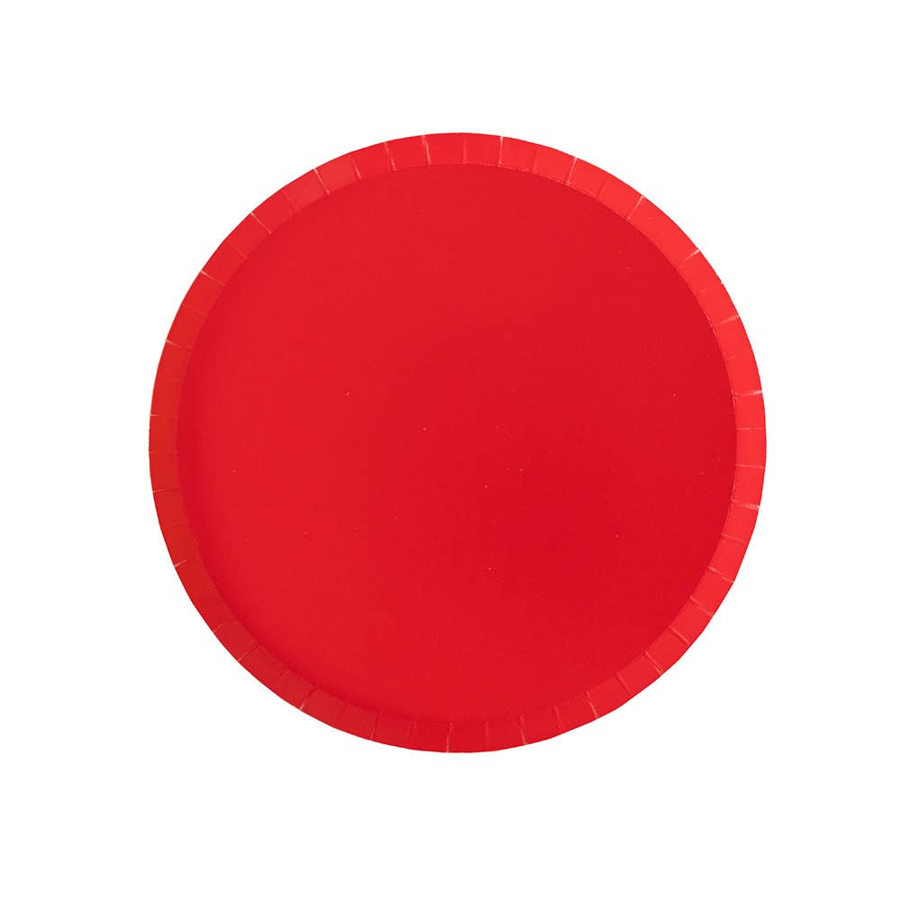 Cherry Red Dessert Plates