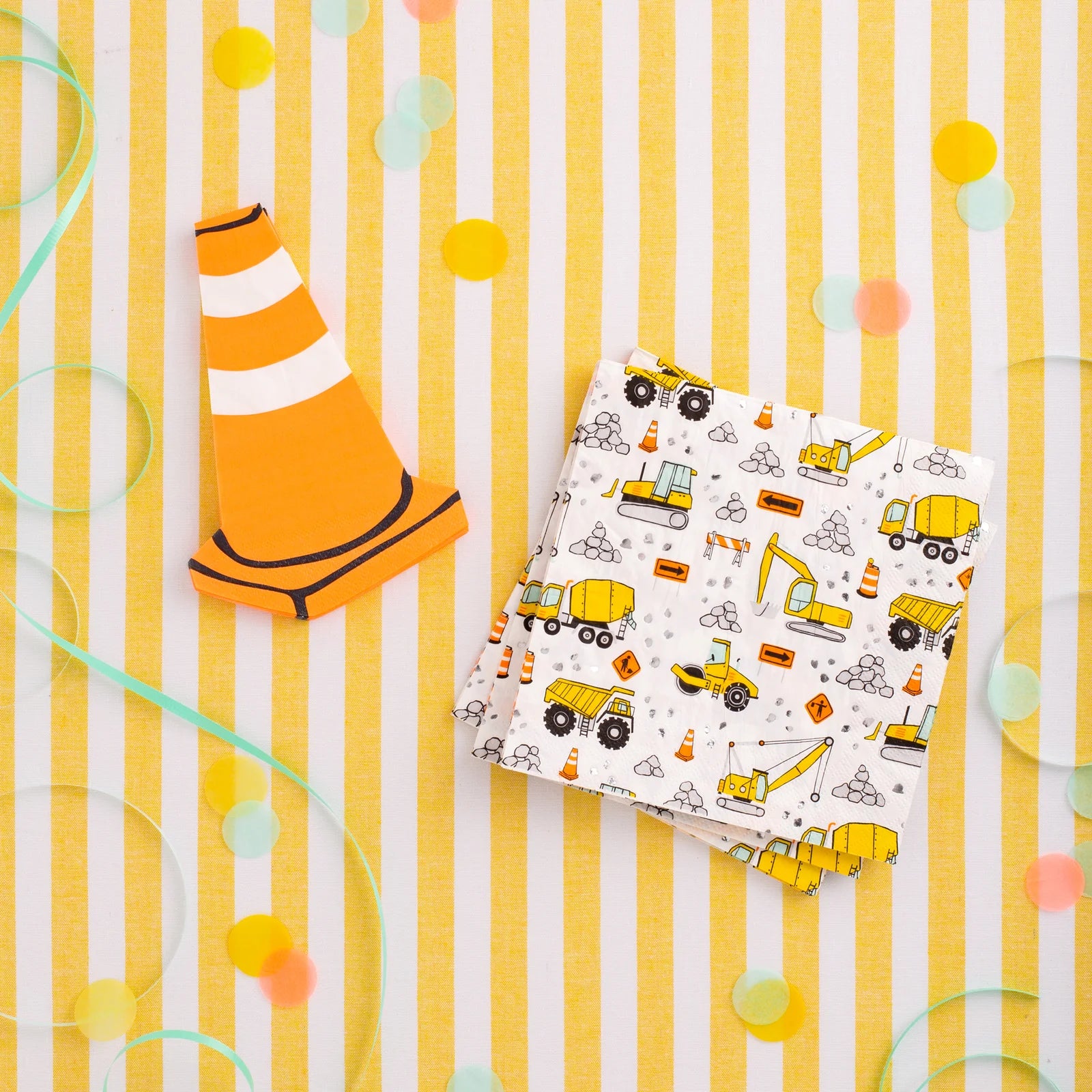 Road Cone Shaped Napkins