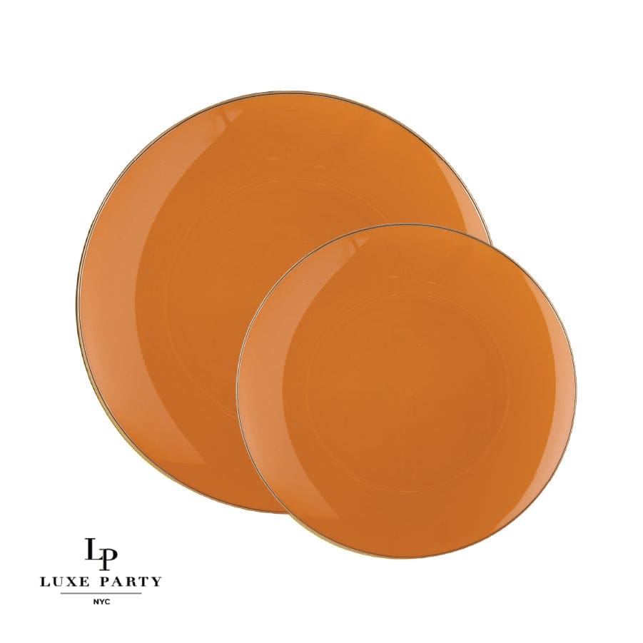Plastic Side Plates: Leather • Gold