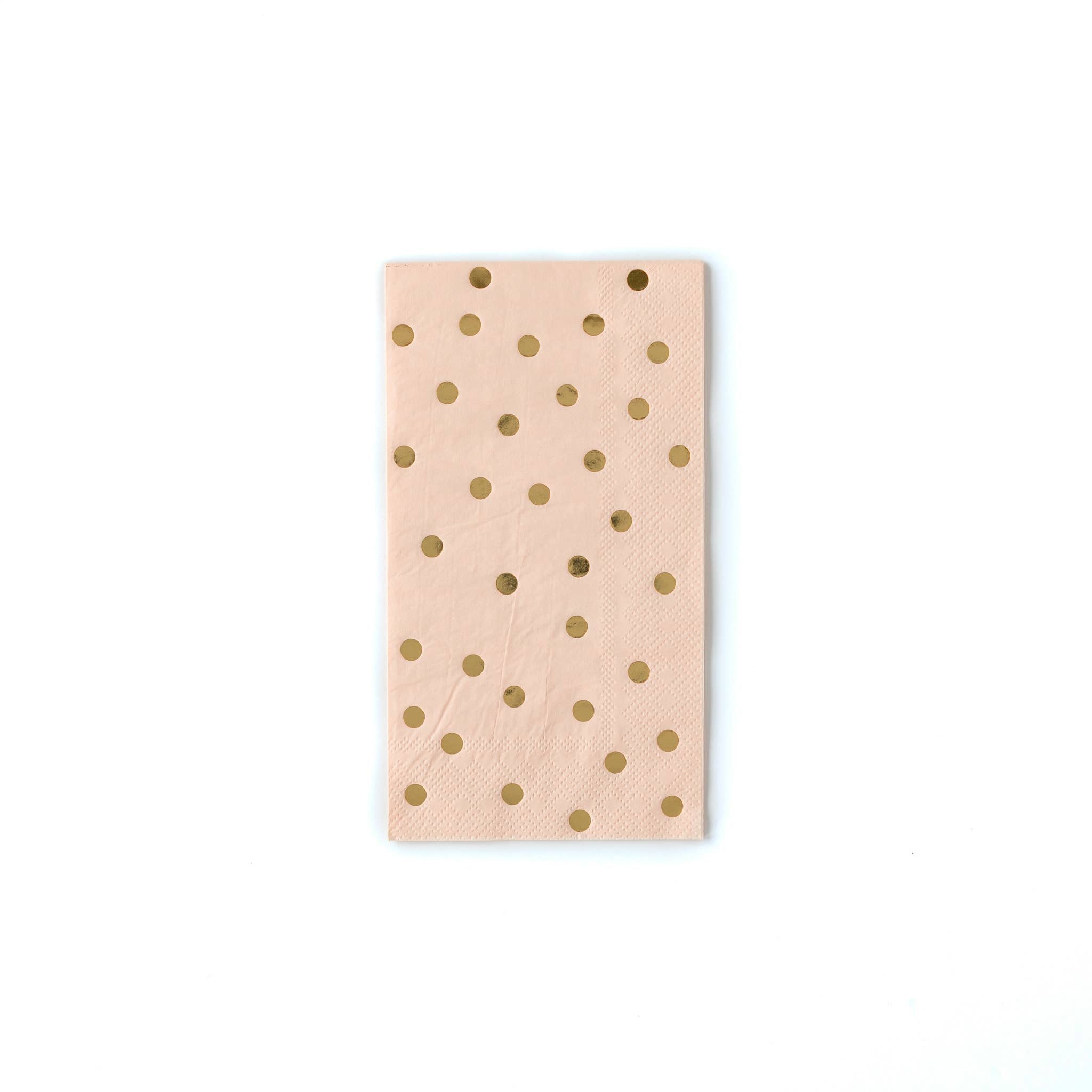Blush and Gold Dot Guest Towel Napkins