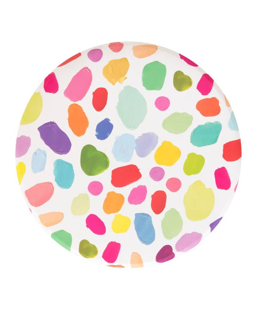 Oh Happy Day Party Shop Large Low Rim Plates: Kindah